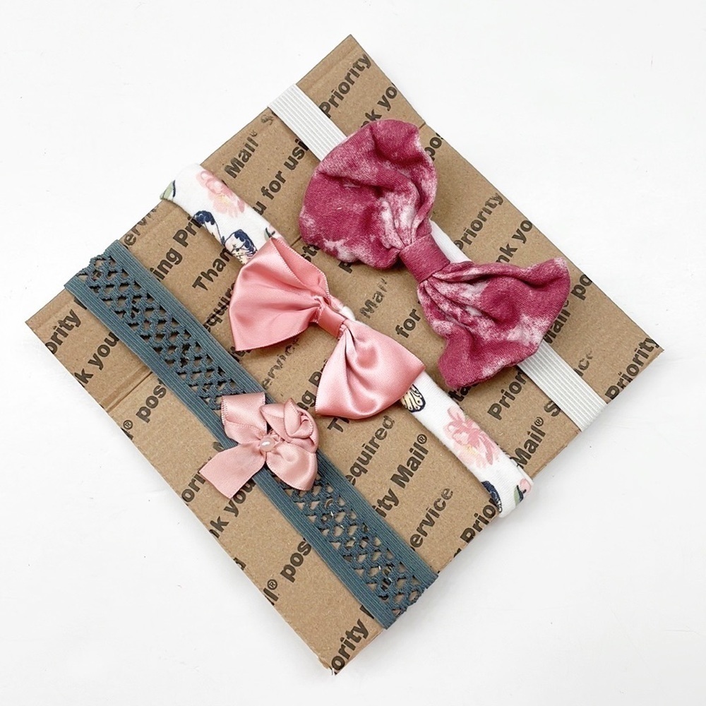 3 pack infant/baby girls headbands